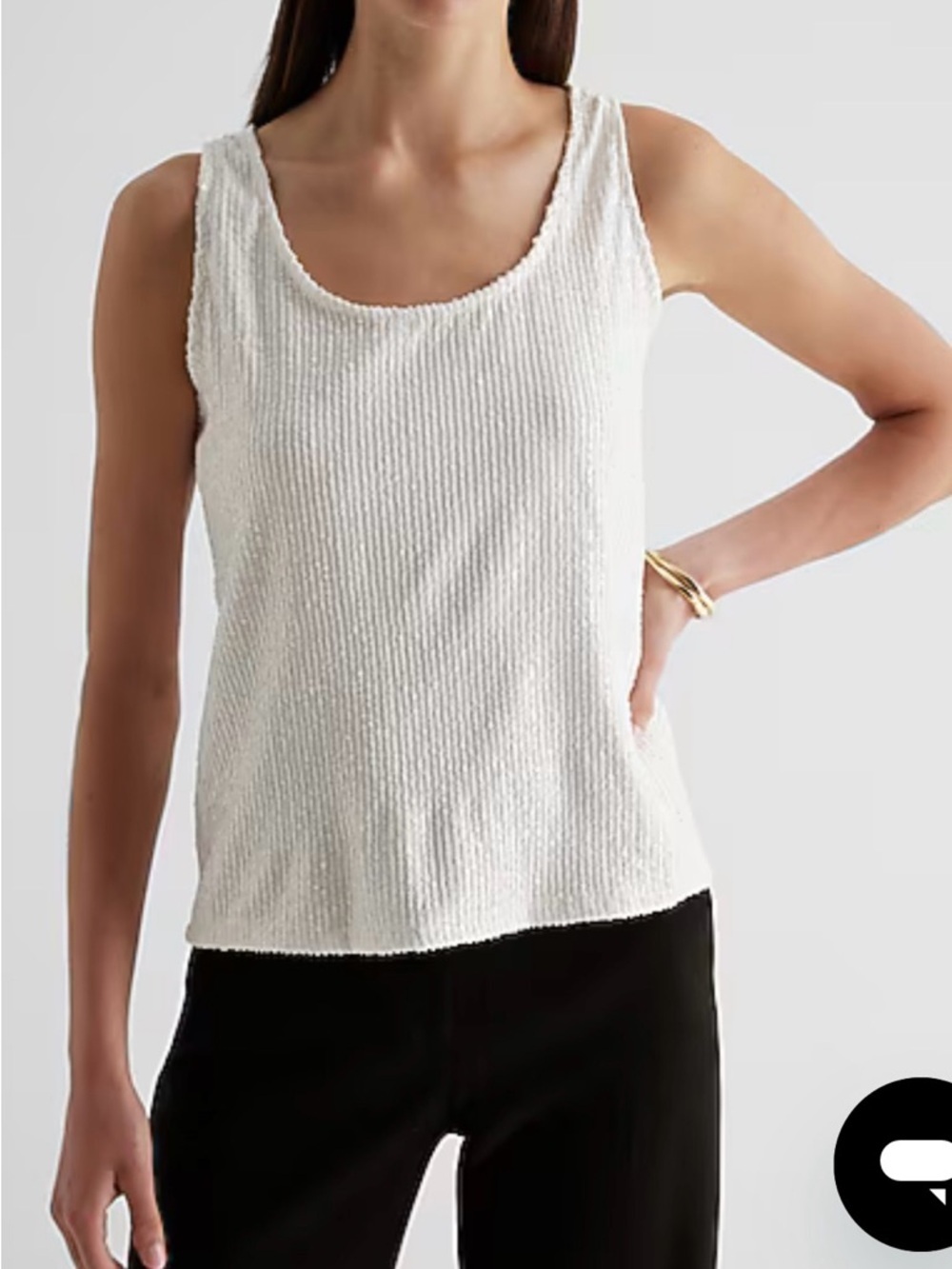Express NWOT Sequin Scoop Neck Tank